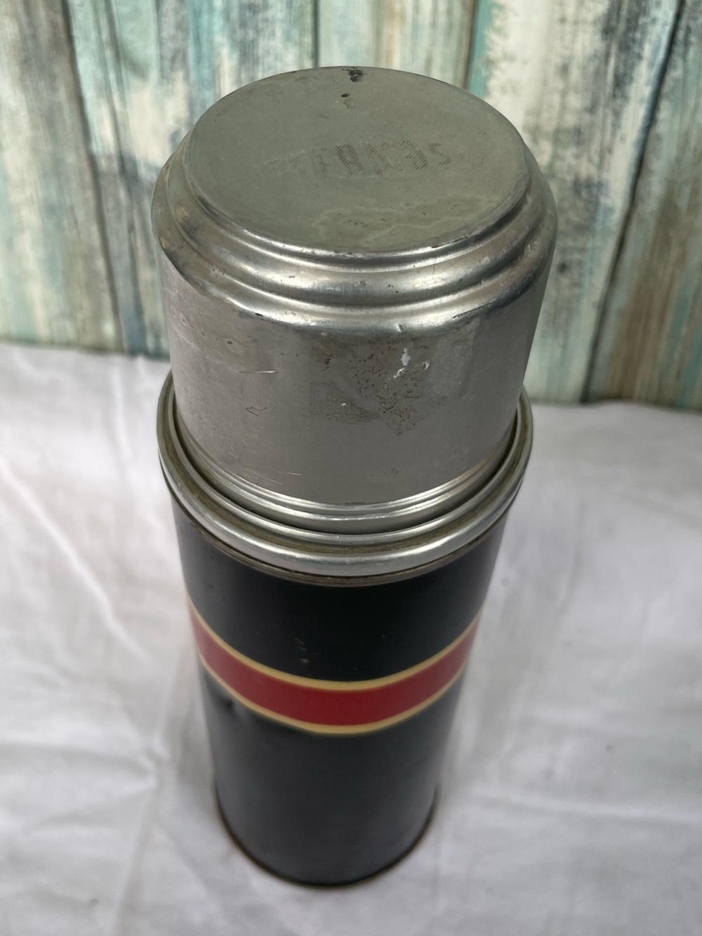 Vintage American Thermos Bottle Company vacuum bottle 40s-60s Cork Stopper Ceram